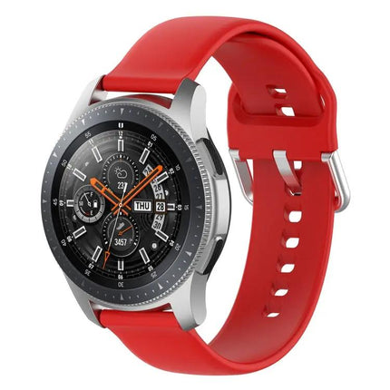 22mm Silicone Replacement Wrist Strap Silver Buckle S