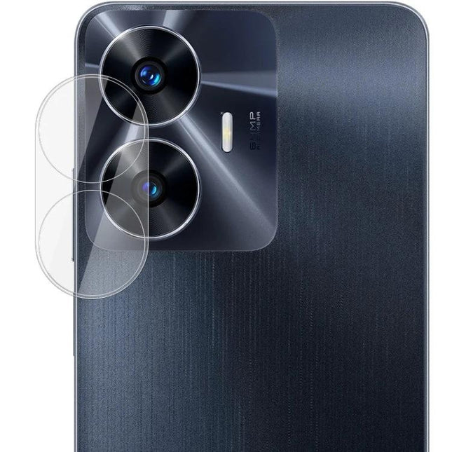 Imak Realme Rear Camera Tempered Glass For Everyday Protection - clear tempered lens protector on Realme C55 rear camera