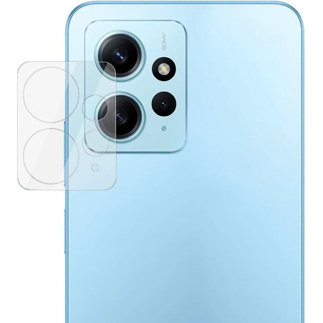 Imak Tempered Glass Film For Xiaomi Redmi Note Series Camera Lens Protection For Everyday Photography - clear adhesive camera lens protector on blue Redmi Note 12