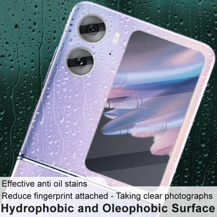 Imak Tempered Glass Camera and Screen Protector For OPPO Find N2 Flip - Clear hydrophobic screen and camera lens protection