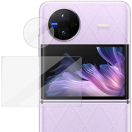 Imak Tempered Glass Camera Protector for Vivo X Flip clear lens shield precisely cut to protect Vivo X Flip camera without affecting image quality