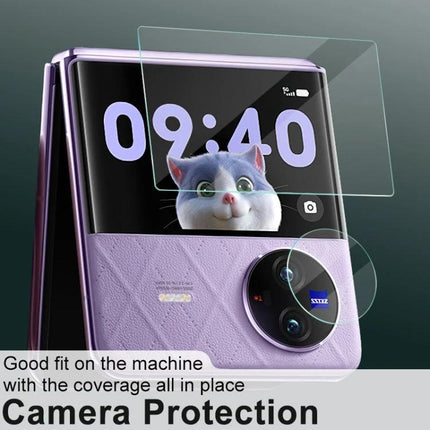 Imak Tempered Glass Camera Protector for Vivo X Flip clear tempered glass lens cover protecting camera module