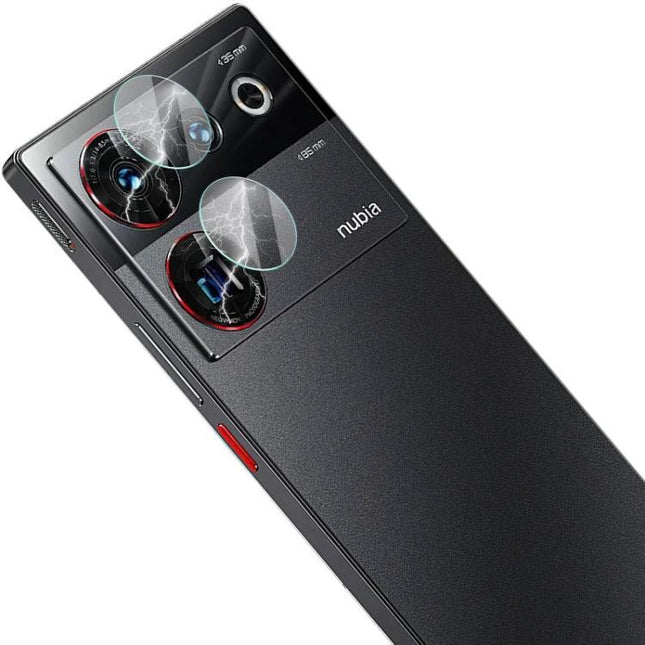 IMAK Protective Film for ZTE Nubia Z50 Ultra Rear Camera Lens showing clear protective stickers applied over dual rear camera lenses