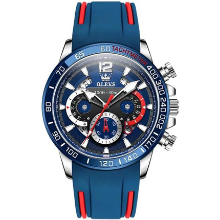 OLEVS 9936 Mens Multifunctional Waterproof Quartz Watch 46mm | Syndmart