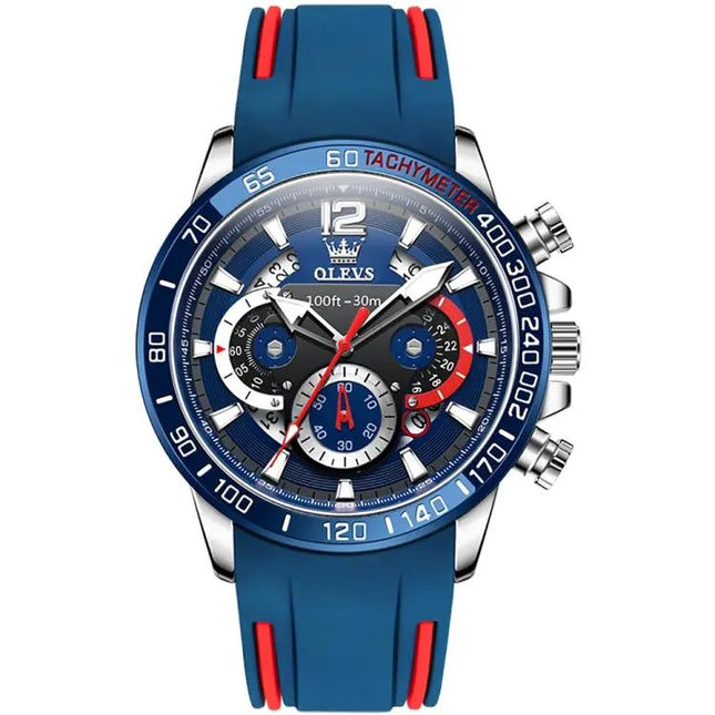 OLEVS 9936 Mens Multifunctional Waterproof Quartz Watch 46mm | Syndmart
