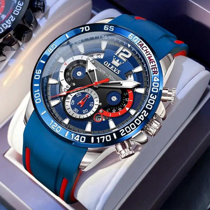 OLEVS 9936 Mens Multifunctional Waterproof Quartz Watch 46mm | Syndmart
