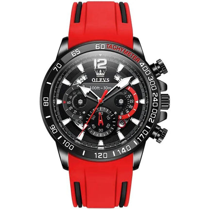 OLEVS 9936 Mens Multifunctional Waterproof Quartz Watch 46mm | Syndmart