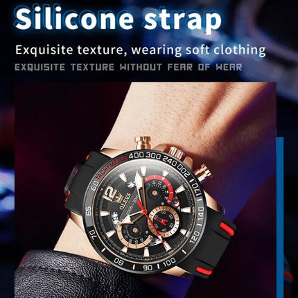 OLEVS 9936 Mens Multifunctional Waterproof Quartz Watch 46mm | Syndmart