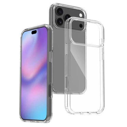 Durable Phone Case For Everyday Use - clear TPU and acrylic slim protective case shown on smartphone, precise cutouts, scratch and bump protection