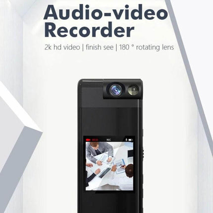 iDV L13 Portable Mini Video and Audio Recorder for Everyday Use compact 2K recorder with rotating lens for meetings and lectures