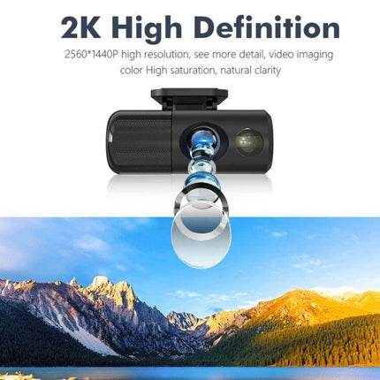 iDV L13 Portable Mini Video and Audio Recorder for Everyday Use 2K portable recorder showing lens and mountain sample image