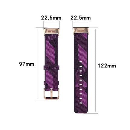 Fitbit Charge 4/3/3 SE Nylon Denim Replacement Strap