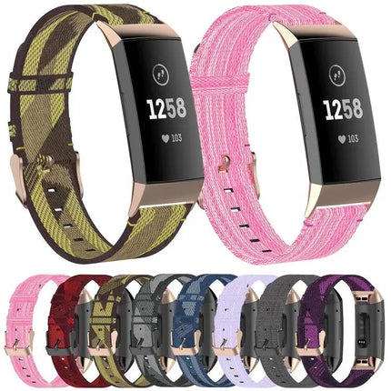 Fitbit Charge 4/3/3 SE Nylon Denim Replacement Strap