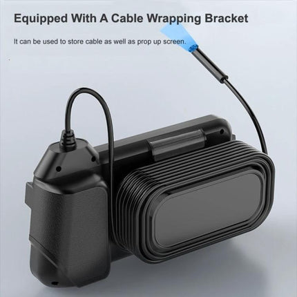 Portable Endoscope with 4.3-Inch Screen and Adjustable Cable Lengths showing cable-wrapped unit with 4.3-inch screen and probe