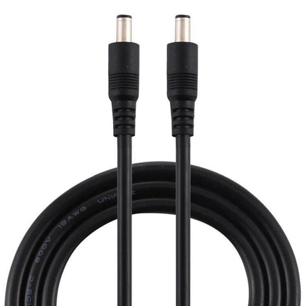 DC Power Connector Cable with 5.5 x 2.1mm Male Ends for Devices black TPE PVC cable with metal connectors for routers LED lights security cameras