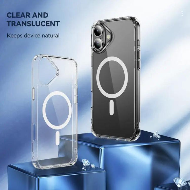 MagSafe Clear PC TPU Phone Case For iPhone 18 Series