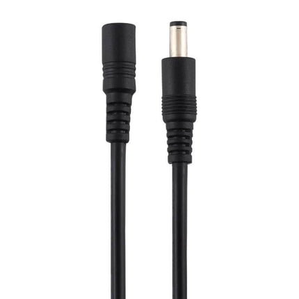 DC Power Extension Cable for Device Connections, Multiple Lengths – 5.5mm x 2.1mm male to female black extension cable