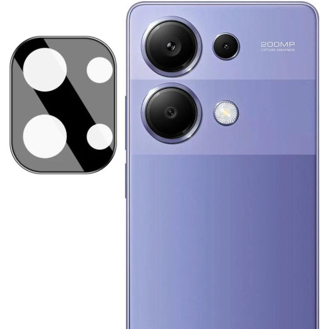 Imak Black Glass Lens Protector for Xiaomi Phones high-definition black lens cap with clear acrylic film for camera scratch protection