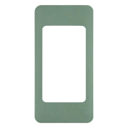 Replacement LCD Screen with Frame for iPhone 14 Series Repair - green front housing alignment template for screen assembly