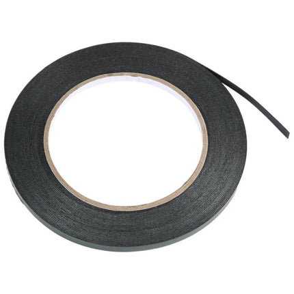 Double-Sided Foam Tape for Phone Screen Repairs, 10 Meters Long - black thin roll for secure touchscreen and component bonding, strong adhesion, residue-free removal