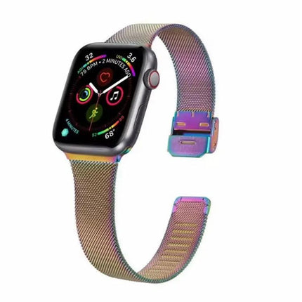 Milanese Stainless Steel Apple Watch Band 38-49mm Adjustable