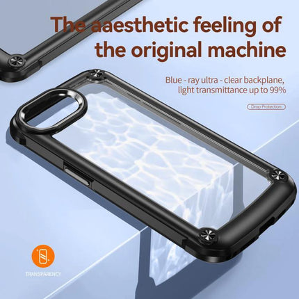 iPhone Case for Everyday Protection and Travel - clear PC back and TPU bumper dual-layer protection, slim travel-ready design