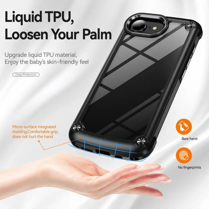 iPhone Case for Everyday Protection and Travel—clear dual-layer TPU + PC slim protective case ideal for commuting, travel, and daily use