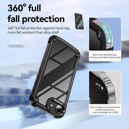 iPhone Case for Everyday Protection and Travel - dual-layer TPU and PC 360° full fall protection, slim durable commuter and travel phone case