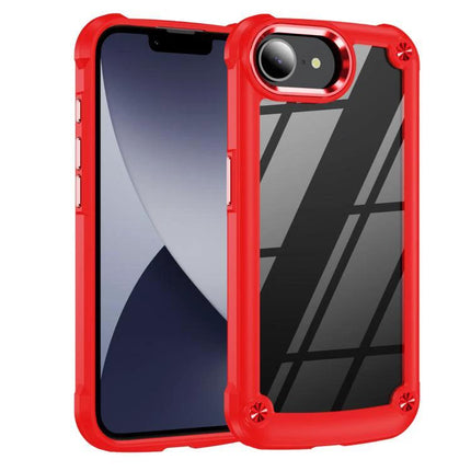 iPhone Case for Everyday Protection and Travel - red dual-layer TPU and PC slim protective case for commuting and trips