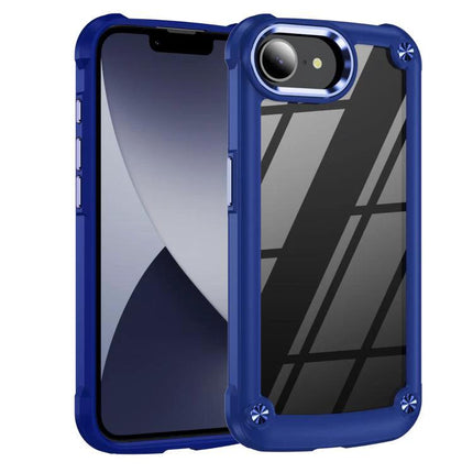 iPhone Case for Everyday Protection and Travel - blue dual-layer TPU and PC clear back, slim impact protection for commuting and travel
