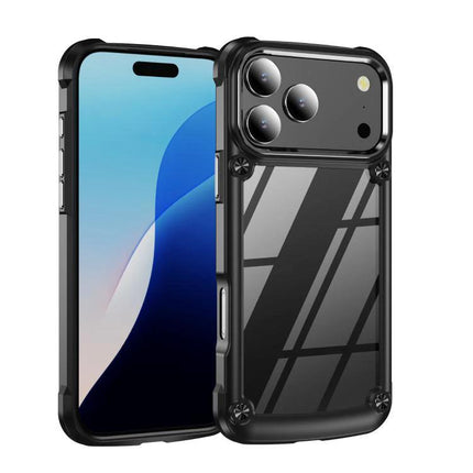 iPhone Case for Everyday Protection and Travel - dual-layer TPU and PC clear black bumper for commuting and travel, slim durable protection