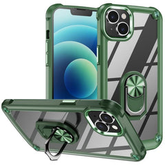 TPU & PC Lens Guard Phone Case with Built-in Ring Holder