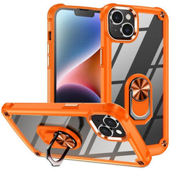 TPU & PC Lens Guard Phone Case with Built-in Ring Holder