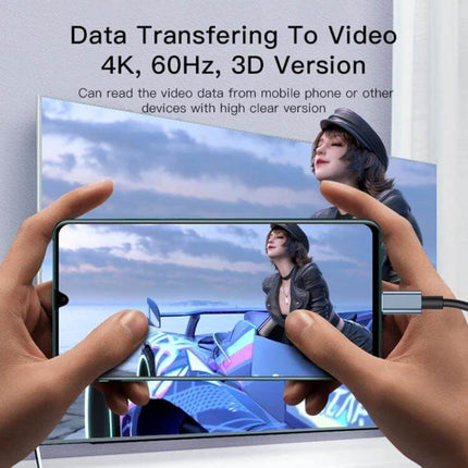 Yesido USB-C to HDMI Adapter Cable for 4K Displays and Devices connecting smartphone to 4K TV for mirroring and streaming