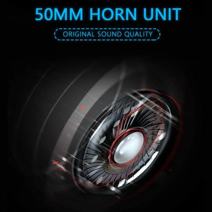 Foldable Bluetooth Headset For Commuting Travel And Work From Home showing 50mm horn unit speaker detail and original sound quality