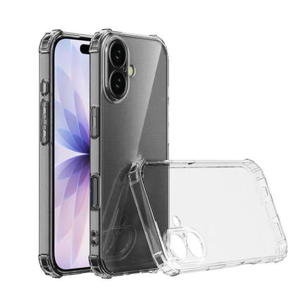 Clear Phone Case for Everyday Use at Home or On the Go - high-transparency TPU phone protector showing device color and corner impact protection