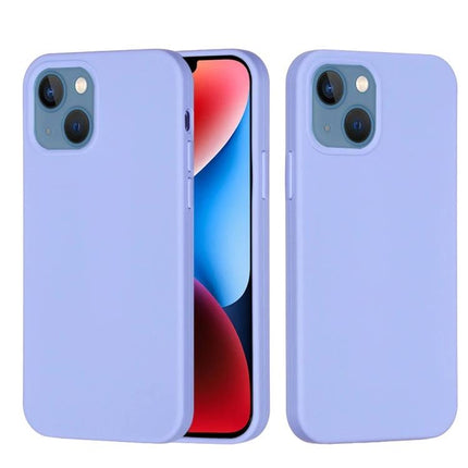 iPhone Silicone Case Slim for Everyday Use - slim lavender silicone shell with PC frame, soft interior for scratch and impact protection
