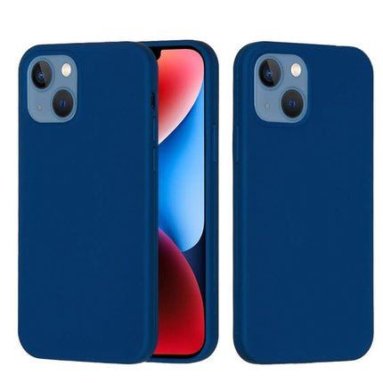 Silicone Phone Case For Daily Use, Slim Protective Cover For Everyday Phone Handling On The Go - navy blue slim silicone phone case with soft flannel interior