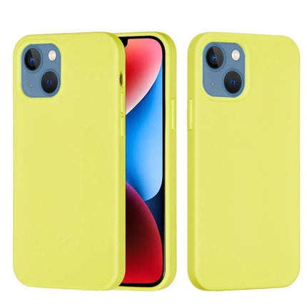 Silicone Phone Case For Daily Use, Slim Protective Cover For Everyday Phone Handling On The Go - slim yellow silicone case with soft flannel interior for commuters