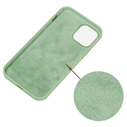 Silicone Phone Case For Daily Use, Slim Protective Cover For Everyday Phone Handling On The Go - mint green silicone case with soft flannel interior
