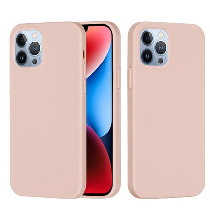 Silicone Phone Case For Daily Use, Slim Protective Cover For Everyday Phone Handling On The Go - slim pink silicone case with soft flannel interior shown