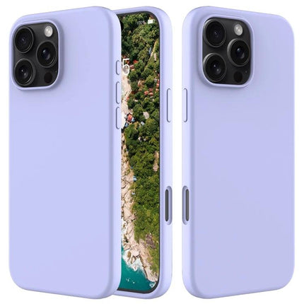 Silicone Phone Case for Everyday Protection in lavender with soft flannel interior and precise camera cutouts