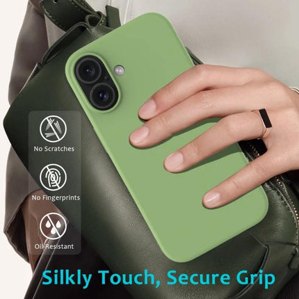 Silicone Phone Case for Everyday Mobile Device Protection in green showing secure grip, soft flannel interior and precise cutouts for cameras and buttons