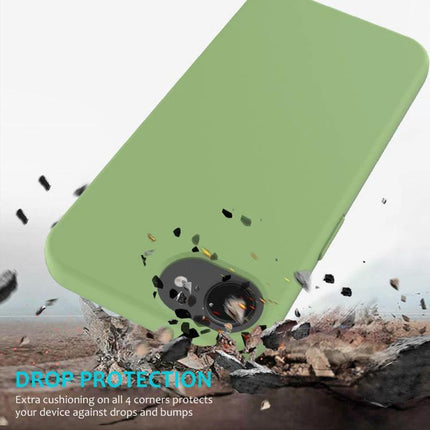 Essential Silicone Case for Everyday iPhone Protection - slim green silicone case with drop protection and raised camera lip