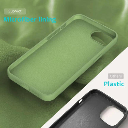 Essential Silicone Case for Everyday iPhone Protection showing green silicone case with microfiber lining and slim protective profile
