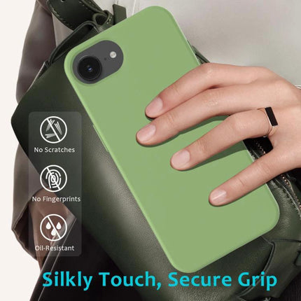 Essential Silicone Case for Everyday iPhone Protection - slim green silicone iPhone case with secure grip, no-scratch, no-fingerprint, oil-resistant design.