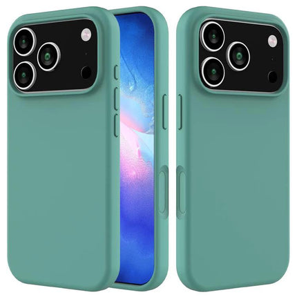Essential Silicone Case for Everyday iPhone Protection teal slim durable silicone case with camera protection and port access