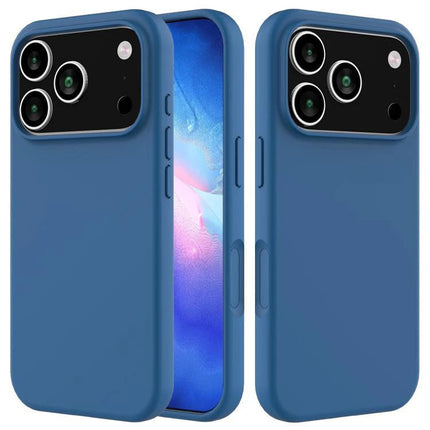 Silicone iPhone Case For Everyday Protection Keeps Your Phone Safe From Scratches And Dirt - slim blue silicone phone case with raised camera protection