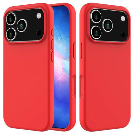 Silicone iPhone Case For Everyday Protection Keeps Your Phone Safe From Scratches And Dirt - red slim silicone PC shell case with raised camera protection