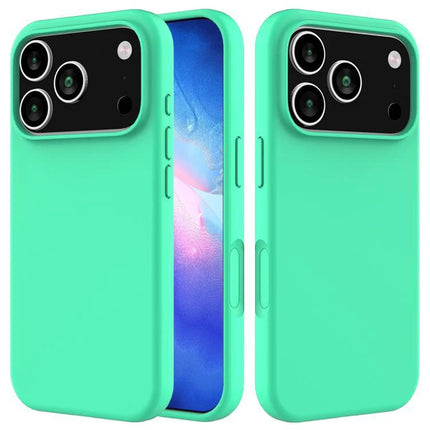 Silicone iPhone Case For Everyday Protection Keeps Your Phone Safe From Scratches And Dirt - mint green slim silicone iPhone case with raised camera lip